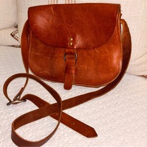 Holtz The Derby Crossbody Fine Leather Purse Brown Ranch Western Quality
